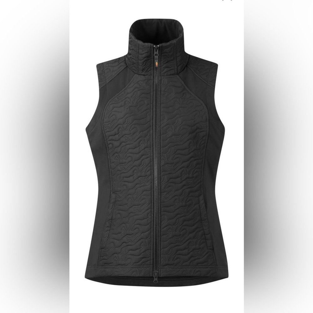 Kerrits® Unbridled Horse Quilted Vest. Size XS. Black.